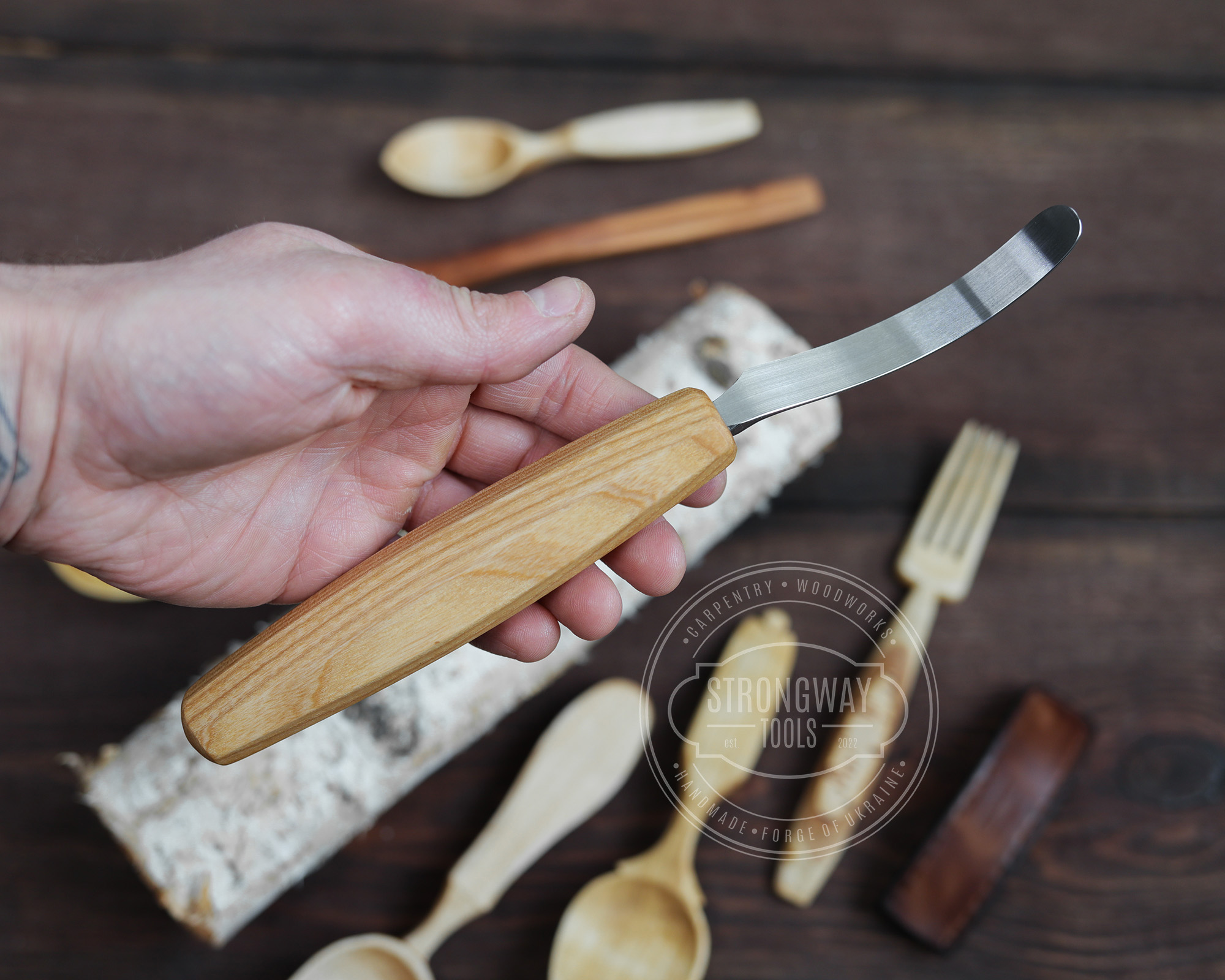 Spoon Carving Hook Knife №2